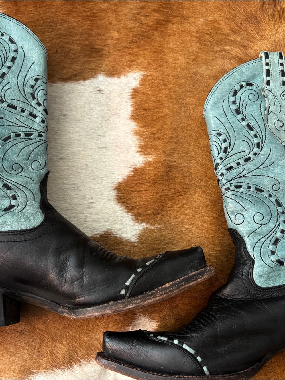 Tony Lama Ladies Vaquero Western boot in Azul. Size 7B - Picture 3 of 8